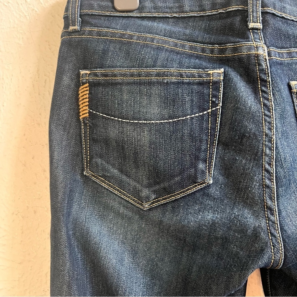Paige skyline mid rise dark wash skinny jeans - Picture 7 of 9